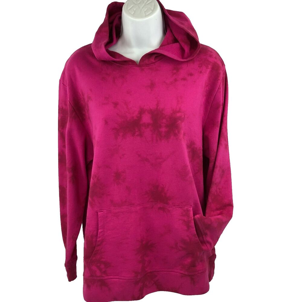 Girls Pink Tie Dye Size XXL-18 Hoodie Pullover Hooded Sweatshirt